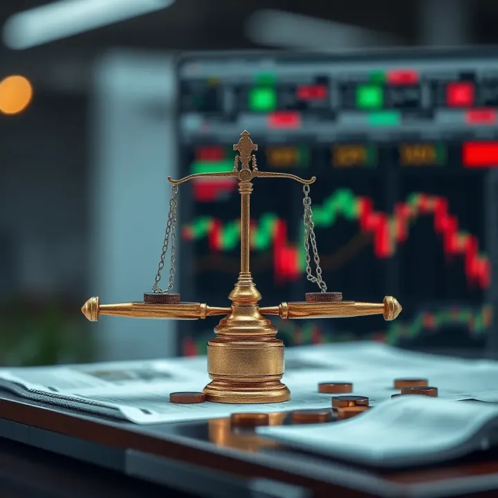 Concept showing risks and strategies involved in binary options trading