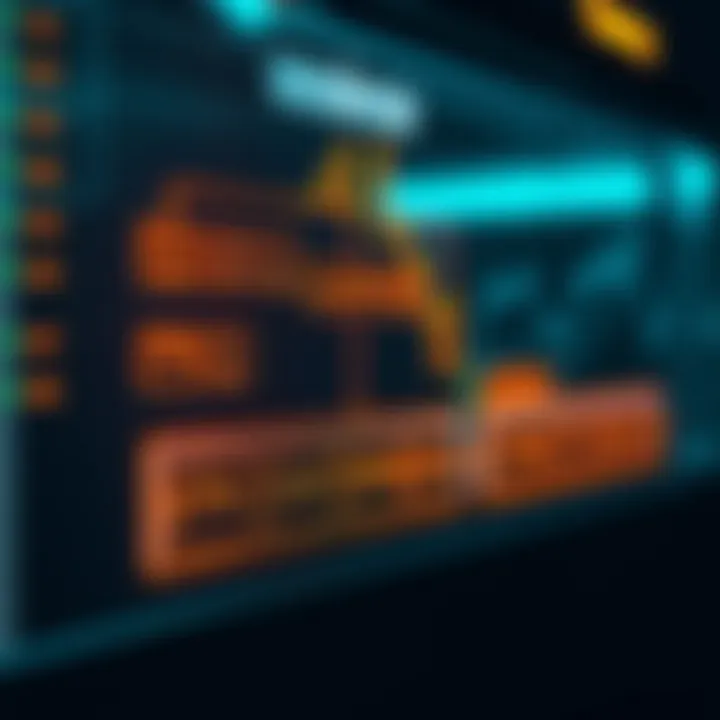 Diagram showing the architecture of an automated trading system with data inputs and algorithmic processing