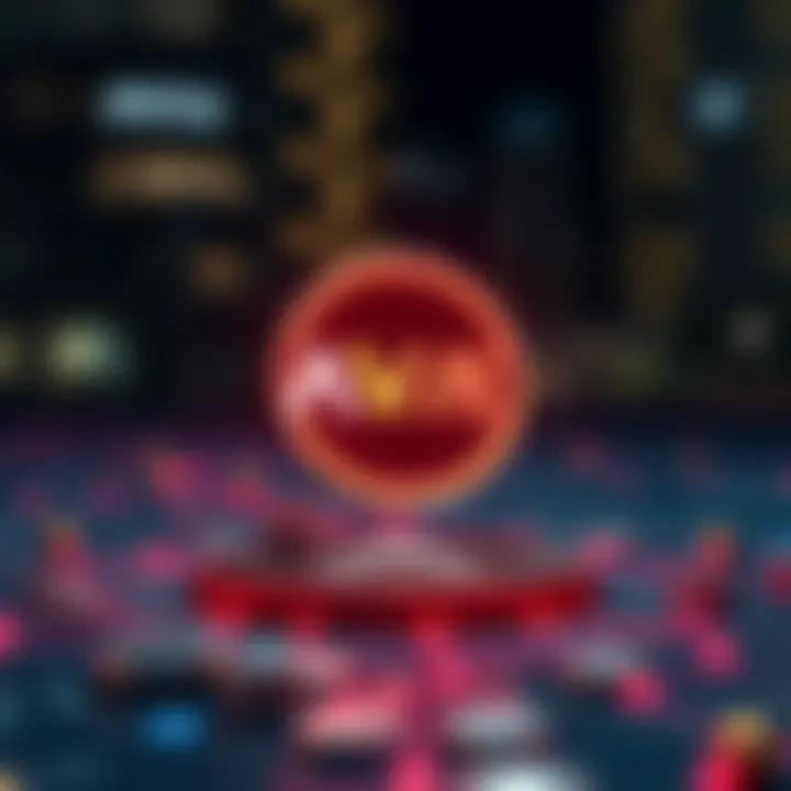 Illustration of blockchain technology and decentralized finance highlighting AVAX ecosystem