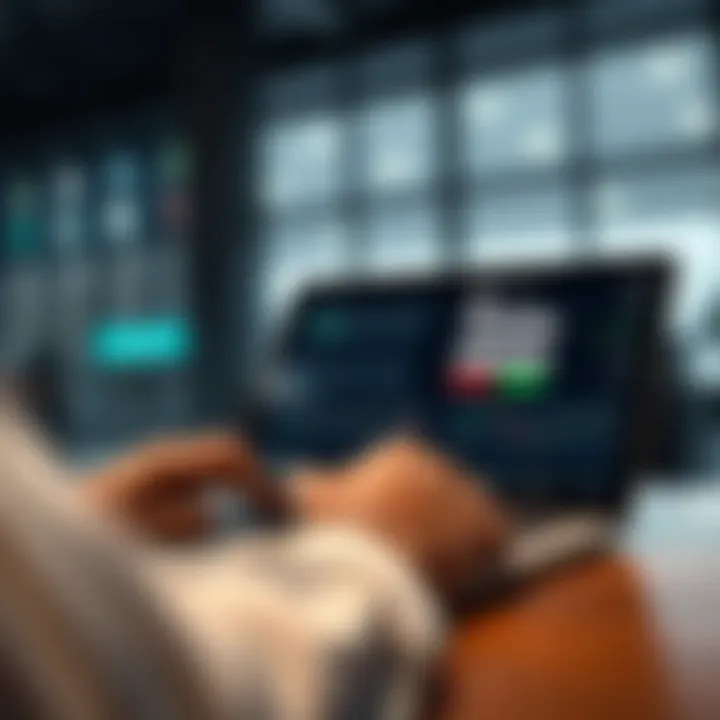 Secure login interface of a binary options trading platform on a digital device