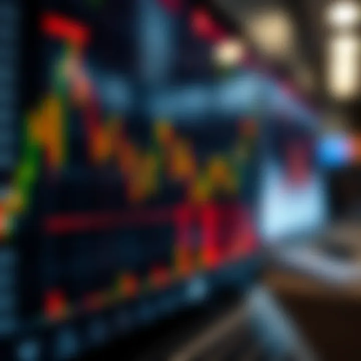 Graph illustrating binary options trading trends and market analysis