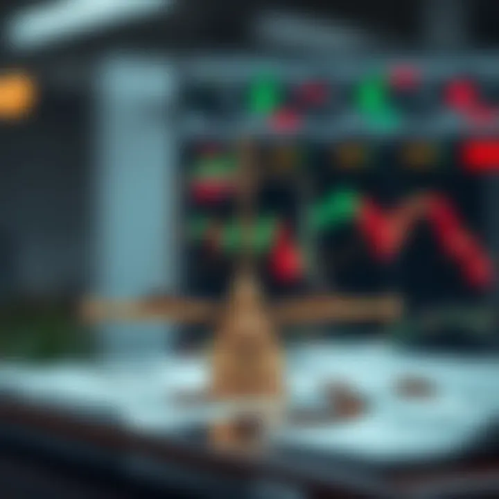 Concept showing risks and strategies involved in binary options trading