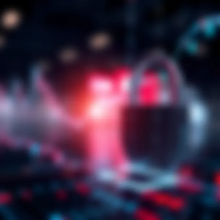 Secure digital padlock symbolizing the security features of trading platforms