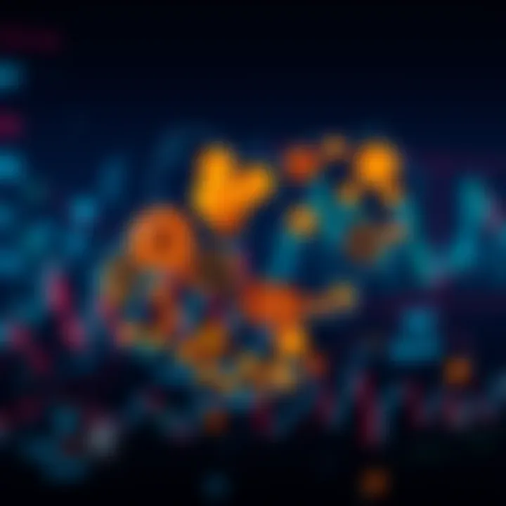Digital currency symbols overlaying a map of Nigeria highlighting crypto trading activity