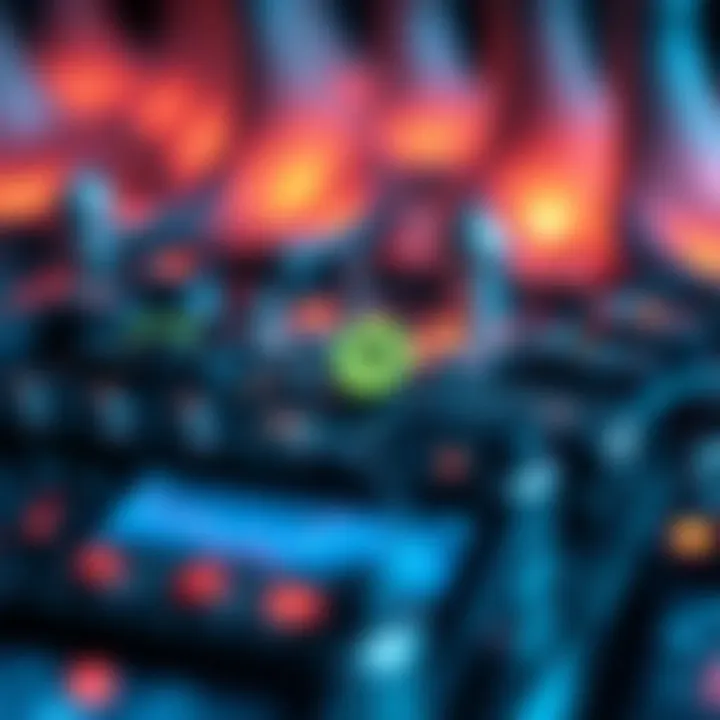 Abstract digital music streaming concept symbolizing innovation and connectivity