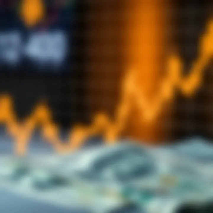 Graph showing fluctuating exchange rates between the US dollar and Nigerian naira