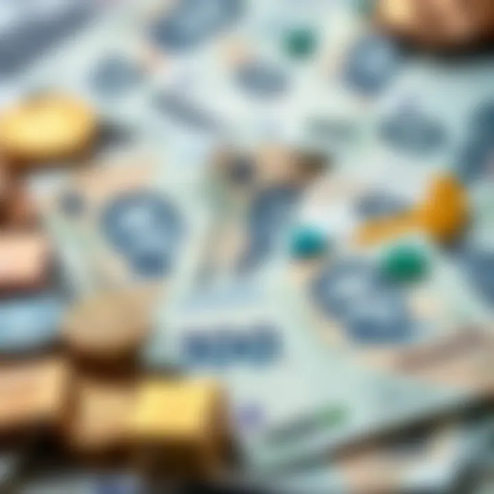 Economic Drivers Impacting the Nigerian Naira Conceptual representation of economic factors influencing currency value with Nigerian naira notes and financial icons