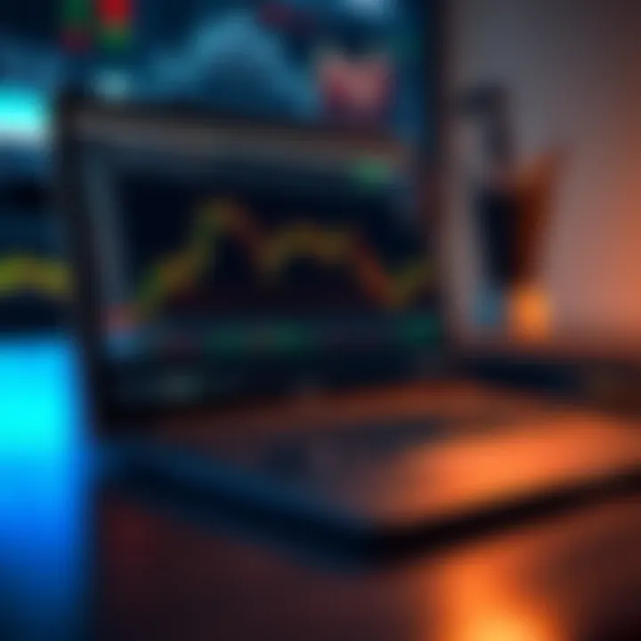 Utilizing Technology for Effective Forex Trading Laptop with forex trading platform showing currency pairs and analytical tools