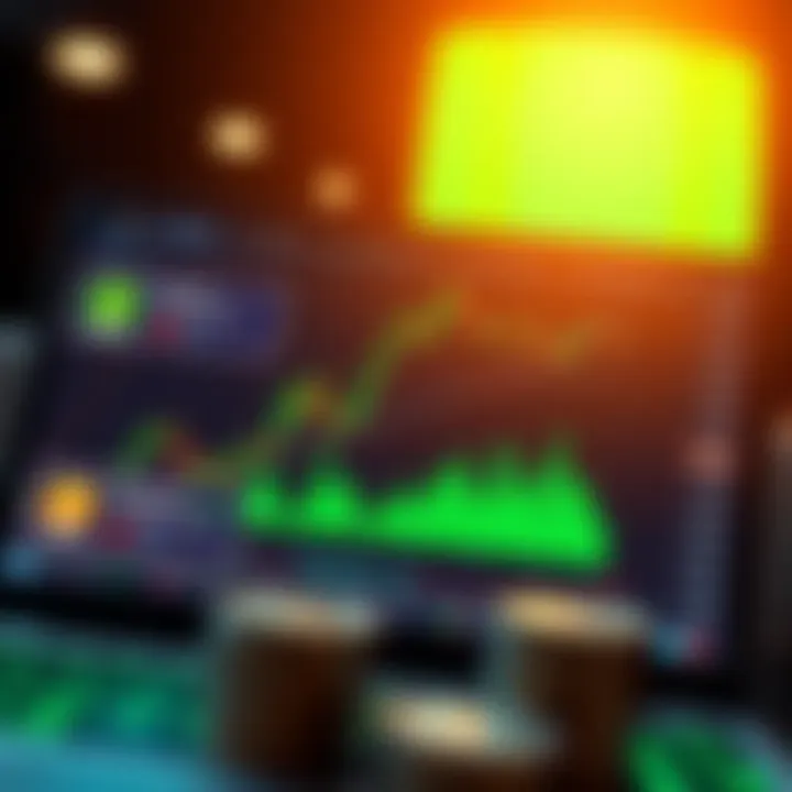 Illustration showing a digital forex trading platform with highlighted bonus features and Nigerian currency symbols