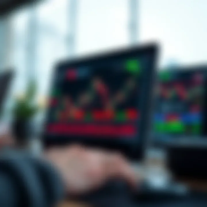 Graph showing Forex trading signals on a Telegram chat interface