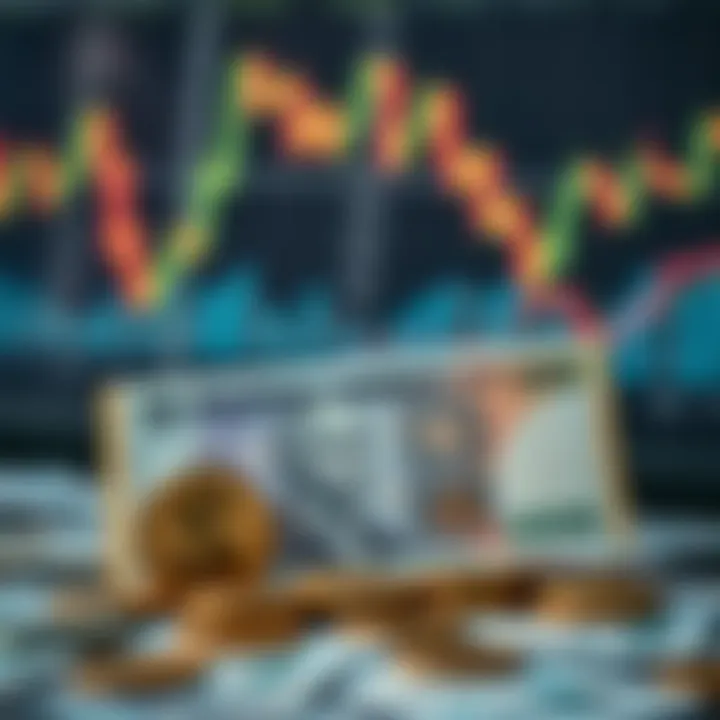 Visual representation of Nigerian currency symbols and trading charts symbolizing forex market opportunities