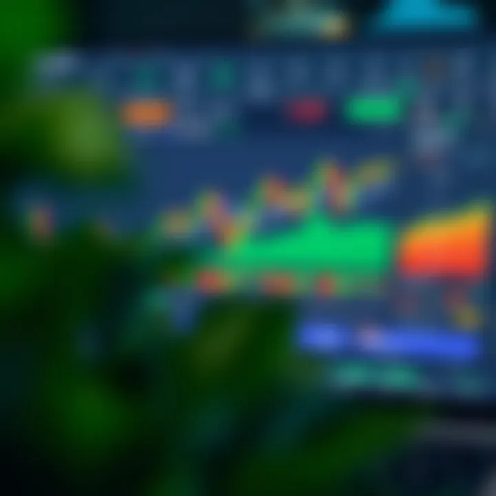 Dashboard of TradingView highlighting various technical indicators and chart tools available in the free plan