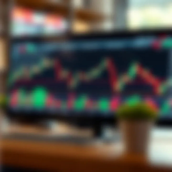 Illustration showing forex chart with highlighted pip movements and currency pair values