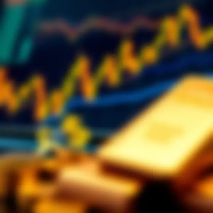 Visual representation of gold investment strategy with Nigerian naira symbols and market charts