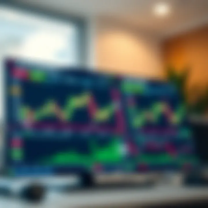 Screenshot of IQ Option trading platform interface displaying charts and asset options