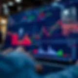 Secure online trading platform interface with charts and financial data