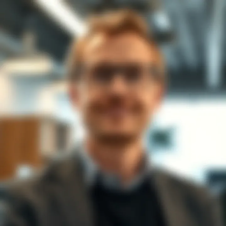 Portrait of Martin Lorentzon in a modern office setting representing a tech entrepreneur