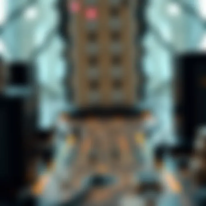 Visual representation of binary logic gates used in hardware design