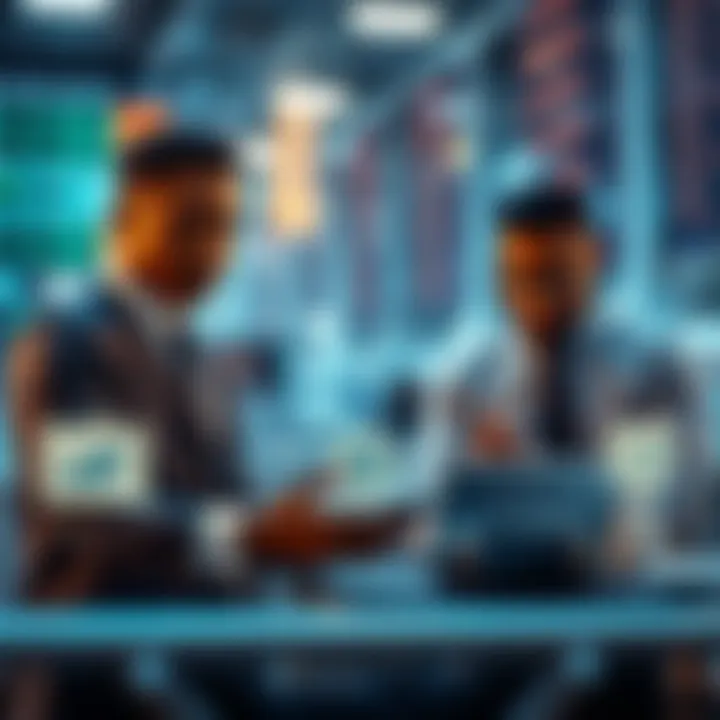 Illustration of Nigerian investors using digital platforms for trading synthetic indices with safety and strategy icons