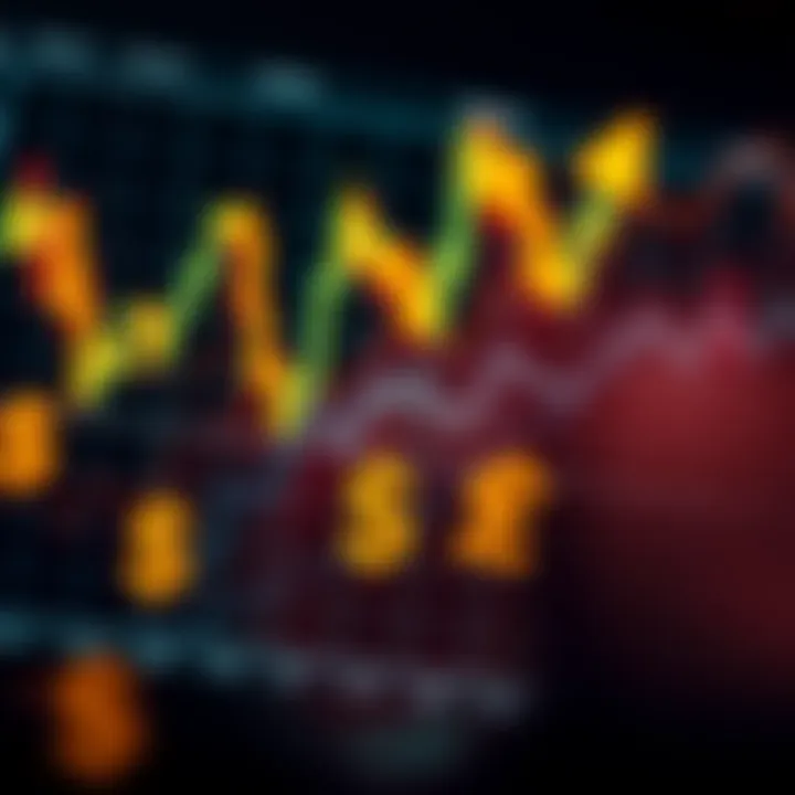 Chart showing upward trend and currency symbols representing forex trading in Nigeria