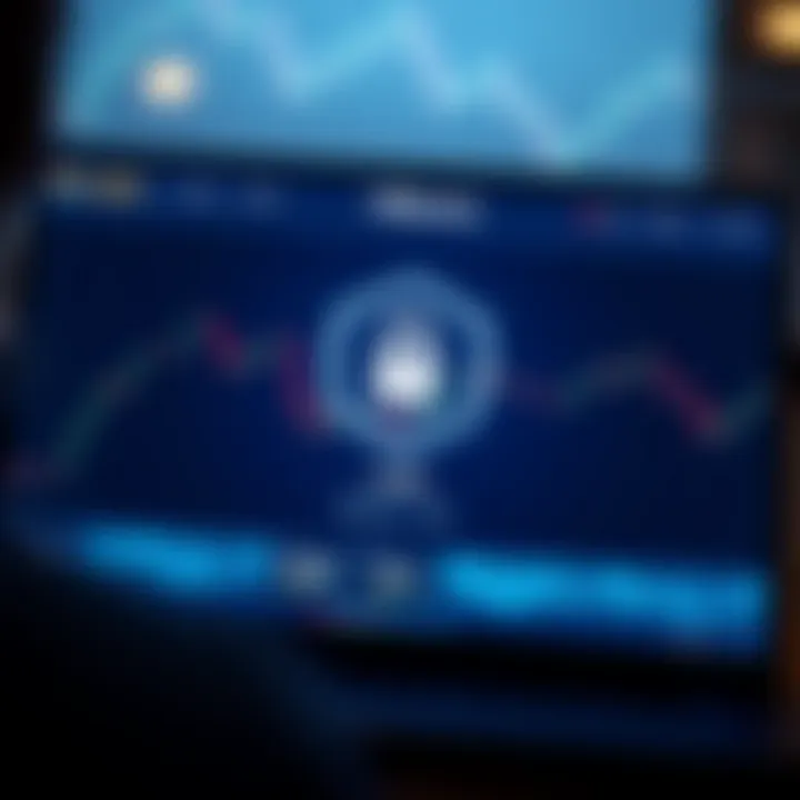 Secure login screen of a binary trading platform emphasizing data protection and trust