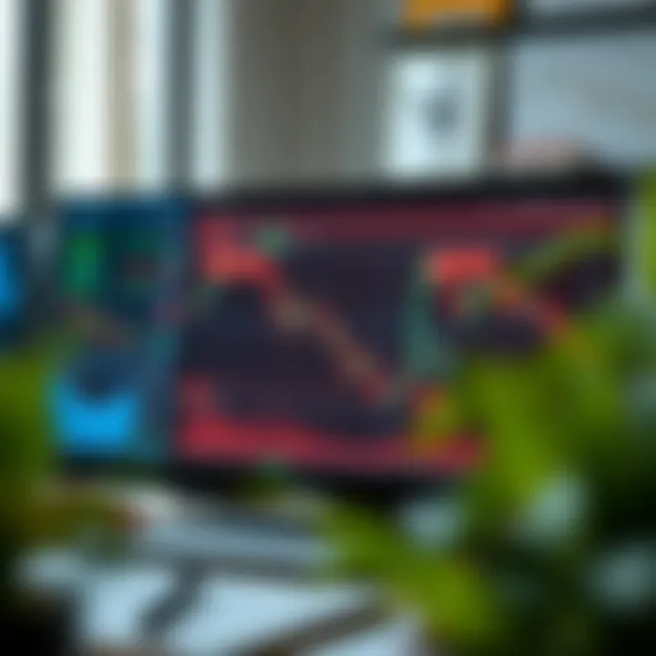 Conceptual graphic showing legal digital book access with trading charts on a screen