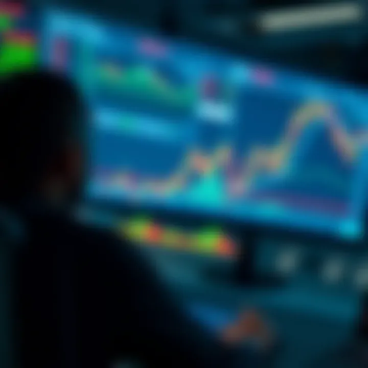 Illustration of secure online trading platform with financial charts and regulatory symbols