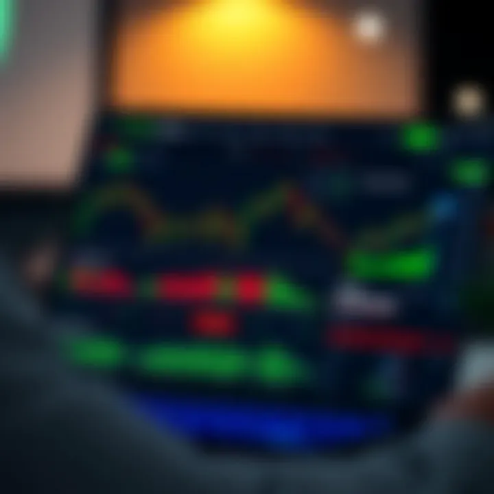 Interactive Demo Trading Dashboard for Strategy Testing Simulation of trading dashboard with charts, indicators, and virtual currency balance