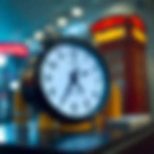 Comparing London and Nigerian Time Zones for Forex Trading Clock showing London and Nigerian time zones for forex trading