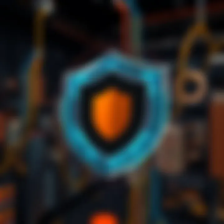 Regulatory Framework Safeguarding Synthetic Indices Trading Conceptual illustration showing regulatory shield protecting trading activities in synthetic indices market