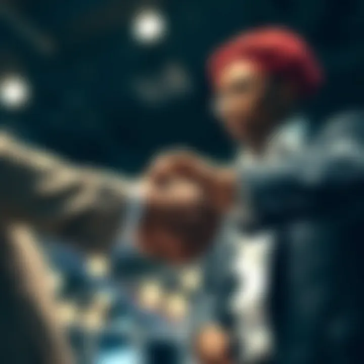 Business partners shaking hands symbolizing trust in Nigerian trading markets