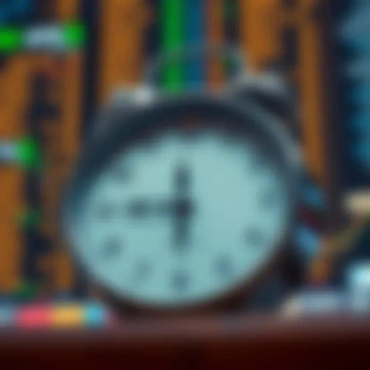 A clock displaying US forex trading session hours converted to Nigerian local time