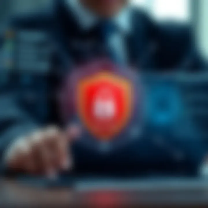 Ensuring Security During Ventezo Account Access Secure login concept showing shield icon representing account protection and password security