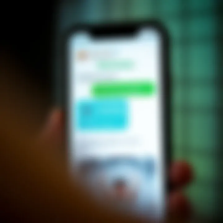 WhatsApp Group Chat for Ethereum Enthusiasts Illustration of a smartphone screen showing a WhatsApp group chat with Ethereum symbols