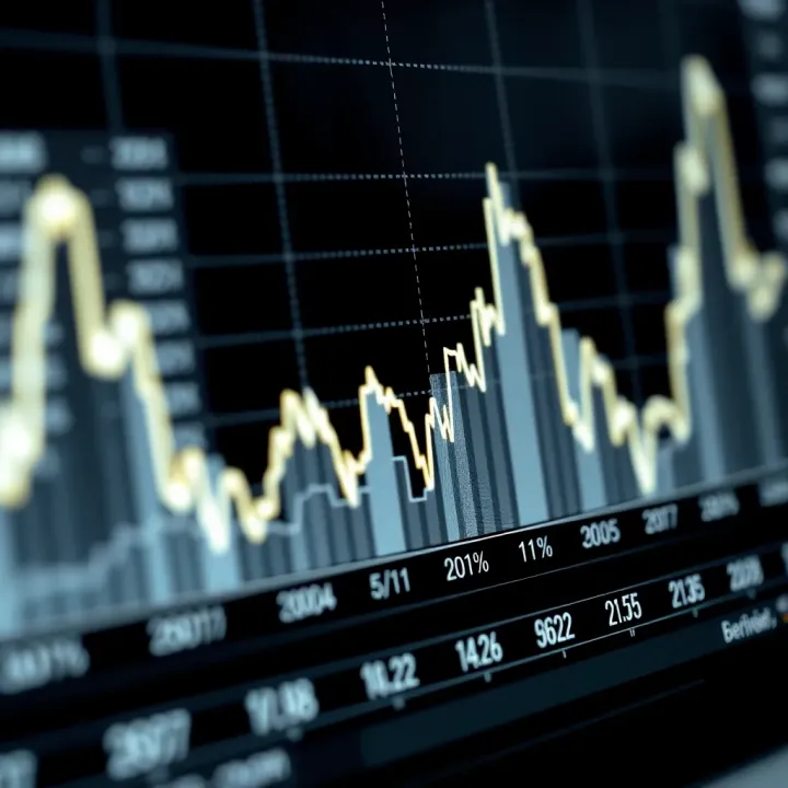 Graph showing Bonk Coin price trends with increasing and decreasing values marked