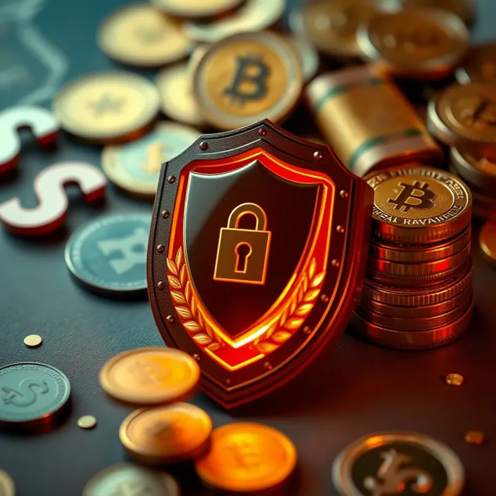 Illustration of a secure shield symbol protecting financial assets alongside currency symbols relevant to Nigeria