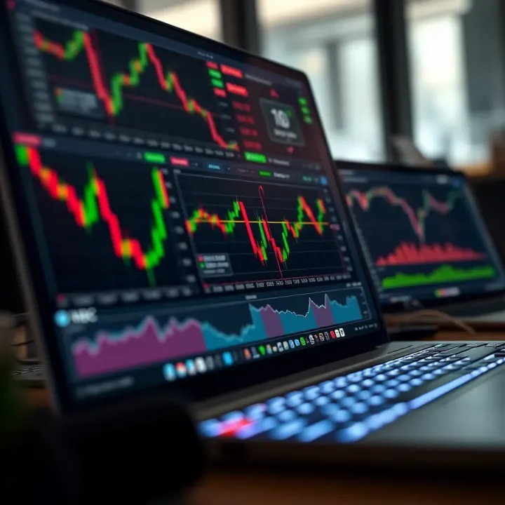 Interface displaying various financial instruments available for trading on an online platform