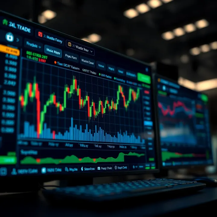 Interface of a digital trading platform highlighting key features and security protocols