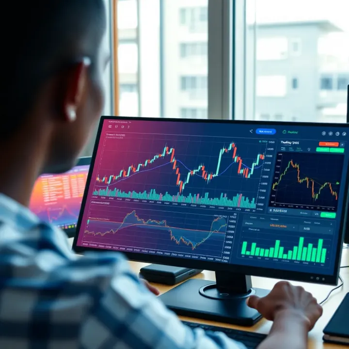 Deriv platform dashboard integrating TradingView charts for enhanced trading decisions in Nigeria