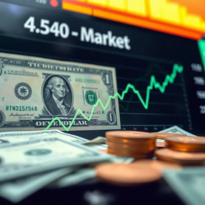 Graph showing fluctuations in the dollar to naira black market exchange rate over time
