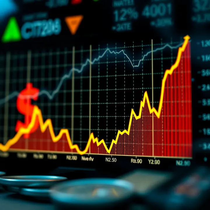 Trend Analysis of US Dollar Exchange Rate Fluctuations Graph displaying upward trend of US dollar exchange rate influenced by economic data and market factors