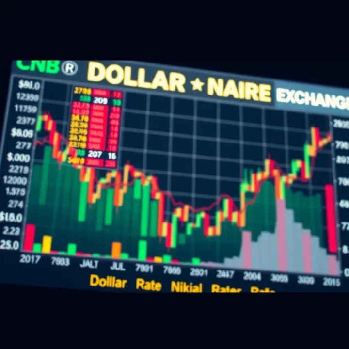 Financial chart displaying economic indicators influencing currency value in Nigeria
