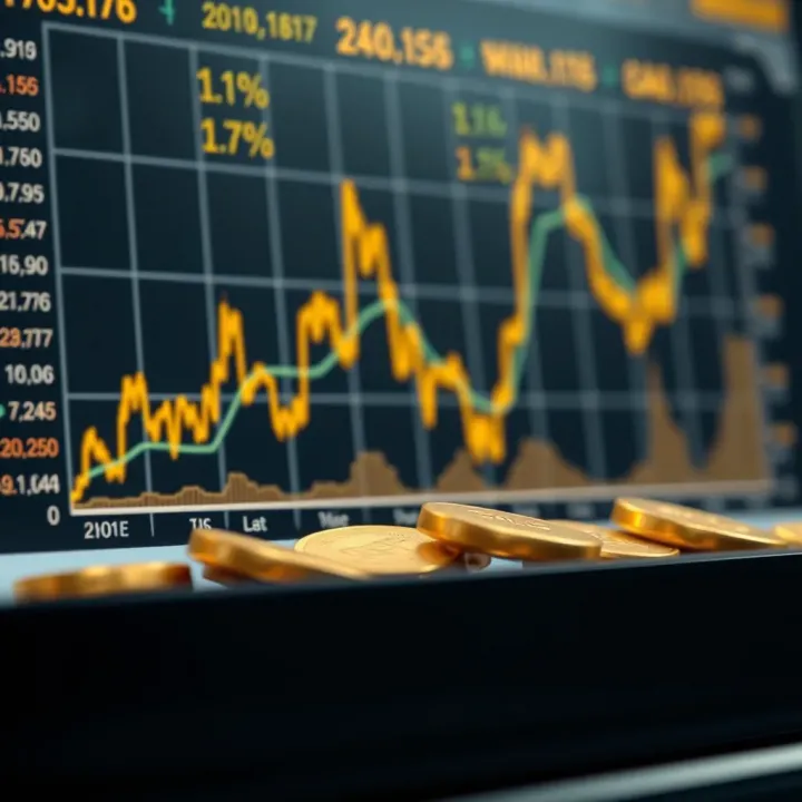 Chart depicting economic factors influencing gold trading and investor decisions