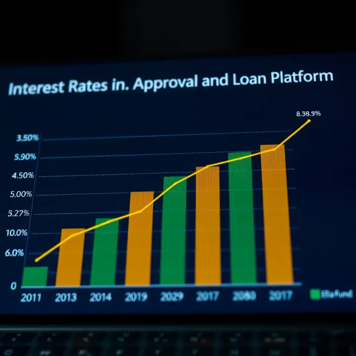 Graph comparing interest rates and approval times of Nigerian online lending platforms