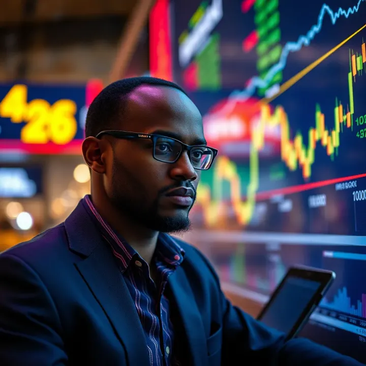 Conceptual illustration of forex market dynamics and strategy