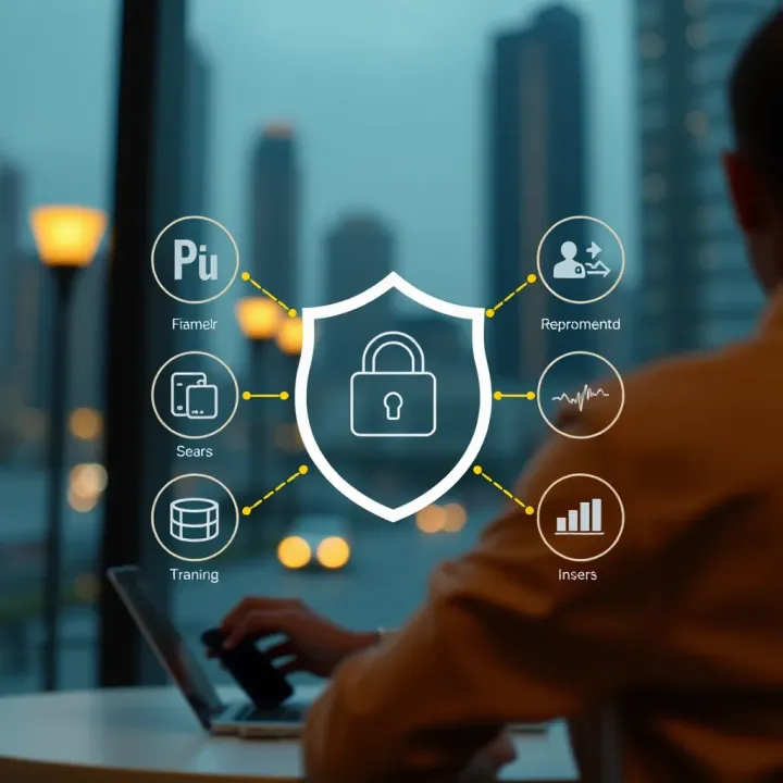 Illustration of secure account management features on Deriv.com platform