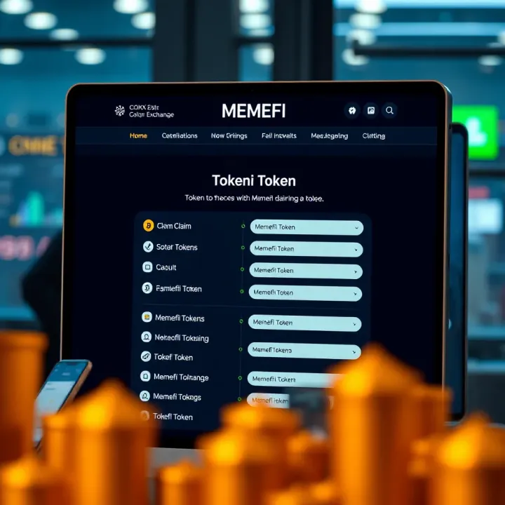 User interface showing Memefi token claim options on OKX trading platform