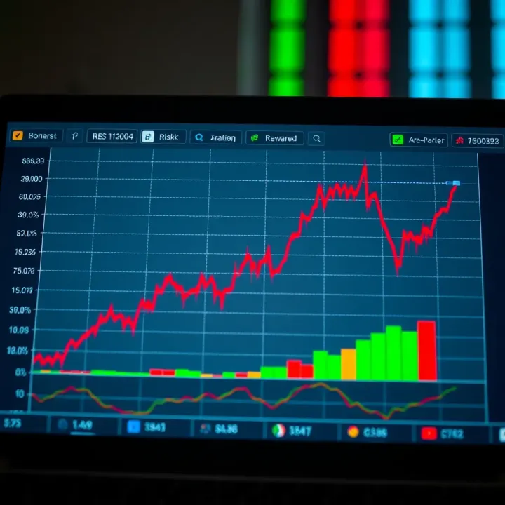 Graph illustrating risks and rewards in online trading within Nigerian financial markets