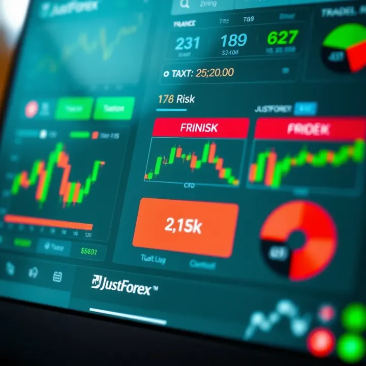 Graphical representation of forex and CFD trading tools with risk indicators