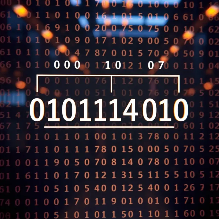 Diagram illustrating binary number system structure with bits and their place values